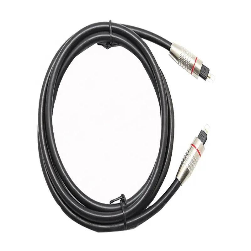 1000mm Overmolded Cable Assemblies Strip Black PVC Digital Optical Fiber Amplifier Audio Transmission Overmolded Cables