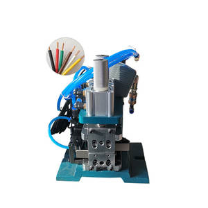 Máquina peladora de cables semiautomática Sinrad SR-3F, neumática, para cables multinúcleo, AC 110V/220V, para 32 hilos # ~16 #   Cables - Product Image 2