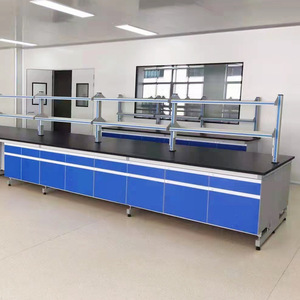 Laboratory Steel Workbench <b>Laminate</b> Top Industrial Design For School Lab Use - Product Image 1