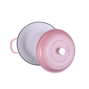 Meilleure casserole en émail de grande taille <span class=keywords><strong>30</strong></span> <span class=keywords><strong>cm</strong></span> cuisine cuisson en émail four néerlandais en <span class=keywords><strong>fonte</strong></span> casserole - Product Image 3