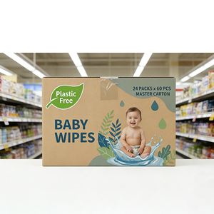 Toallitas Húmedas para Bebé de Bambú Biodegradables, Paquete al por Mayor, Marca Privada Personalizada, Fabricante - Product Image 4