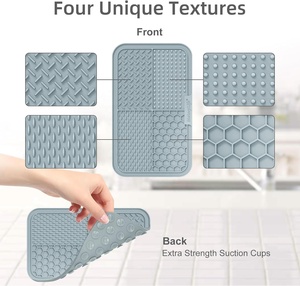 แผ่นเลียขนาดใหญ่สำหรับแมวและสุนัข ช่วยลดความวิตกกังวล พร้อมถ้วยดูดสุญญากาศ ของเล่นสุนัขเพื่อให้ความเพลิดเพลินและไม่ให้เบื่อ - Product Image 2