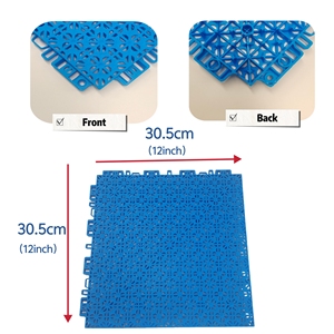 Revêtement de sol pour terrain de sport revêtement de sol extérieur <span class=keywords><strong>en</strong></span> <span class=keywords><strong>plastique</strong></span> pour terrain de basket suspendu carreaux - Product Image 2