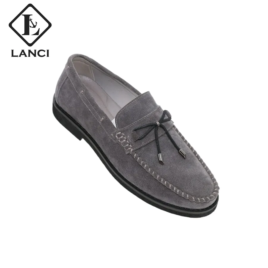 LANCI 2023 New Arrivals Mens Business Genuine Leather Business Casual Dress Party Mens Loafers Shoes