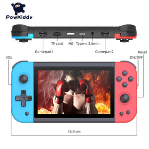 NEW <span class=keywords><strong>POWKIDDY</strong></span> X51 Console de jeu vidéo portable 5 pouces pour PS1 FC 3D Joystick Retro Games Player Support HD TV Out Consoles de jeu - Product Image 6