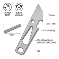 TGZUO Mini levier de démontage portable en titane, outil utilitaire d'extérieur EDC, mini décapsuleur, levier de démontage EDC