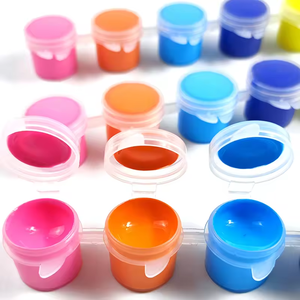 Modelli di modello in materiale plastico da 4 colori pittura a forma di uovo di pasqua set per giocattoli per bambini - Product Image 5