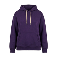 Sweat-shirt à capuche pour homme, 50% coton, couleur unie, coupe classique, tricoté, avec poche, poids lourd 430g, vêtements d'automne
