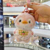 Nouveau Porte-clés Pingouin en Peluche Mignon avec Écharpe, Jouet en Peluche Cartiib, Poupée de Machine à Griffes, Cadeaux