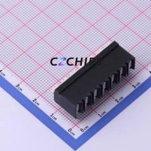 JL212R-50007B01 Spring Terminal Block Bent Lead Through Hole,P=5mm Connector 1x7P 5mm Black Right Angle Insert - Product Image 2