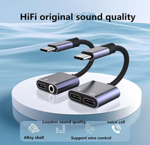 Adaptor <span class=keywords><strong>Audio</strong></span> tipe-c telepon seluler Huawei, Adaptor <span class=keywords><strong>Audio</strong></span> tipe-c dengan proteksi OTP, Google untuk konektivitas Desktop untuk musik dan panggilan - Product Image 3