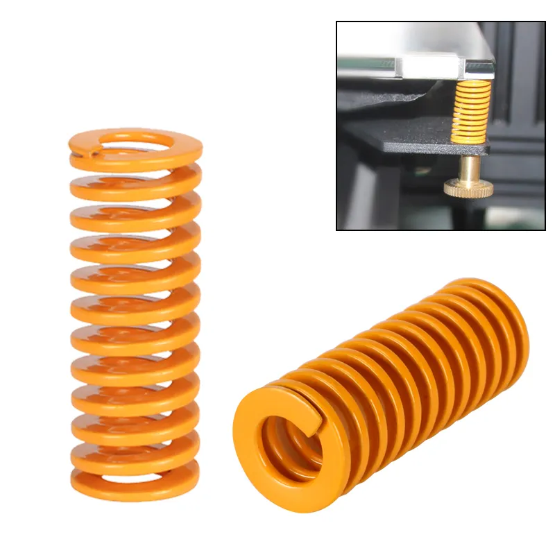 Parti della stampante 3D 4pcs Spring10 * 25MM molla di livellamento accessori per stampante 3D Reprap importato per Ender 3 Anet A8 Hot Bed