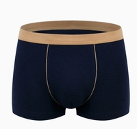 Caleçons boxers mi-hauts respirants en coton pour hommes avec logo tricoté à la taille, sous-vêtements rouges sexy, culottes jetables en soie de haute qualité