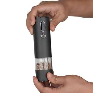 NOUVEAU 2025 – Ensemble moulin à sel et poivre <span class=keywords><strong>électrique</strong></span> portable intelligent <span class=keywords><strong>rechargeable</strong></span> par USB, nouveau moulin à épices en plastique - Product Image 2