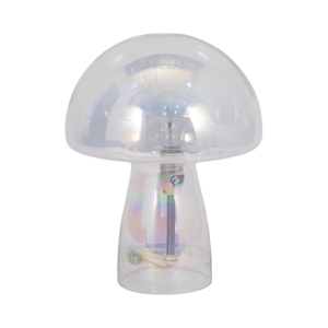 Lampada da Tavolo a Forma di Fungo in Vetro Trasparente, Illuminazione Moderna per Camera da Letto e Soggiorno, Stile Boho - Product Image 3