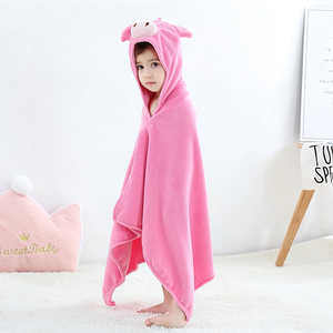MICHLEY Bébé Cochon Rose <span class=keywords><strong>Dessin</strong></span> Animé Cape Filles Peignoir - Product Image 3