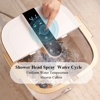 Meiyang Vente en gros en usine Masseur de spa pour les pieds Machine de bain de pieds portable Télécommande sans fil Chauffage automatique Bol de pédicure