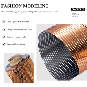 <span class=keywords><strong>2025</strong></span> nóng bán hiện đại Thiết kế mới Mặt dây chuyền Đèn Chụp đèn vải giấy da trong suốt phim đèn bóng râm - Product Image 3