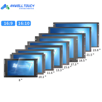 Nouvel écran tactile capacitif LCD de qualité industrielle à cadre ouvert de 15,6 pouces, 1000 nits, avec résolution 1920x1080, intégré pour une utilisation en extérieur