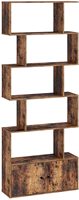Étagère de rangement de bibliothèque en bois, étagère de rangement décorative à 5 niveaux pour bibliothèque de salon