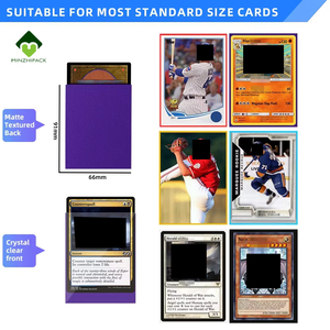 カスタムロゴ標準サイズトレーディングカードスリーブマット無地ゲームカードプロテクターTCG MTG Yugiohデッキ用 - Product Image 6