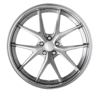 Jantes forgées RXS 10 à rayons en Y, 1 pièce, 19/20/21 pouces, PCD 5*112/5*120, finition noir mat argenté, compatibles avec les berlines BMW M Series Performance