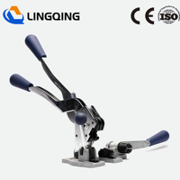 Outil de sanglage manuel S19 à roulement pour bande plastique PP 19 mm, scelleuse portative à boucle métallique pour emballage de cartons et palettes