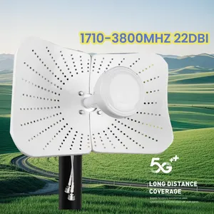 4G 5G 1700-4200MHz ระยะรับสัญญาณสูง2x22dBI เสาอากาศจานไฮเปอร์โบลิกสำหรับการสื่อสารเราเตอร์ไม่มี4G 5G เสาอากาศระยะไกล N - Product Image 4