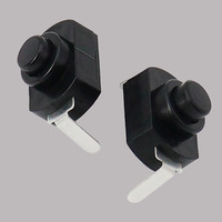 Interrupteur à bouton-poussoir à verrouillage 2 broches 1208YD en gros, interrupteur d'alimentation pour mini lampe de poche, certifié CE RoHS, bornes droites et coudées