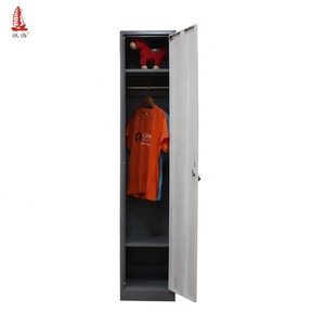 <span class=keywords><strong>Armadio</strong></span> dell'<span class=keywords><strong>armadio</strong></span> d'acciaio dell'ostello della singola porta della mobilia della camera da letto per lo stoccaggio dell'abbigliamento - Product Image 3