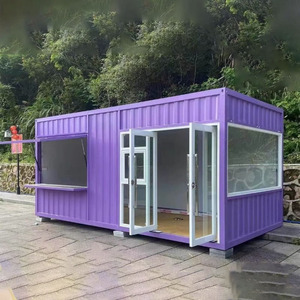 Maison conteneur préfabriquée moderne extensible, maison mobile modulaire compacte pour une vie de luxe et une utilisation comme boutique de vente au détail portable - Product Image 1