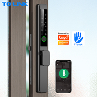 Cerradura Inteligente Delgada Tolink Ttlock con Bluetooth, Cerraduras Electrónicas de Aluminio para Puertas Corredizas de Vidrio