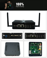 Mini PC EGLOBAL sin Ventilador, Intel Pentium J6426, DDR4, MSATA, SSD M.2, Win10, 4 USB, Nuc, DP, HD, 2 RJ45, Gigabit LAN, Audio, Linux