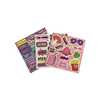 Fabricant Vente en gros Feuille d'autocollants en vinyle autocollant imperméable et imprimé personnalisé pour enfants