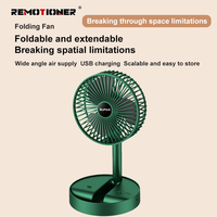 Vente chaude Portable Silencieux 3 Vitesses Vent Ventilateurs Personnels De Bureau Pliable Ventilateur De Table Rétractable