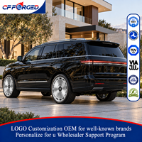 Jantes forgées monobloc de haute qualité sur mesure, 22 et 24 pouces, finition argent brossé, pour Lincoln Navigator SUV
