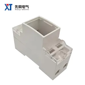 2P Single Phase Plastic Power Electricity Meter Housing ABS Case Internal Relay 35mm Din Rail Factory Customization OEM ODM