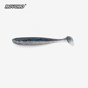 ROVORO Tackle 3.5-12cm 8 Couleurs <span class=keywords><strong>Leurre</strong></span> Anti-herbe de Haute Qualité Appâts Souples en Plastique <span class=keywords><strong>pour</strong></span> la Pêche Queue de Pagaie Queue en T Eau Douce et Salée - Product Image 6