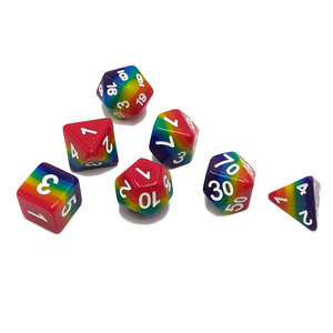 <span class=keywords><strong>Jeu</strong></span> de dés à 12 faces faits à la main, personnalisés, complets (D4, D6, D8, D10, D12, D20), dés polyédriques en résine à noyau liquide et bords nettoyés - Product Image 1