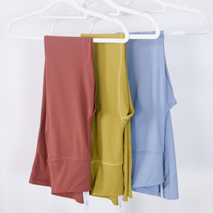 Pantalones Deportivos de Yoga para Mujer, Diseño Personalizado, Elásticos, Color Sólido, Suaves, Multicolor, Cintura Alta, Corte Trompeta, Anchos - Product Image 5