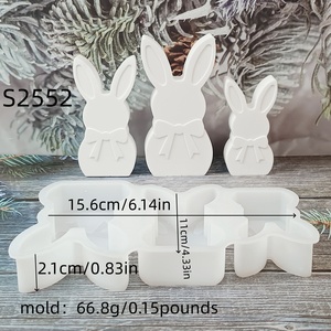 Moule en silicone pour résine fait main, style DIY, ornements décoratifs et outils pour gâteaux, pour la fabrication de résine, moule en plâtre - Product Image 3