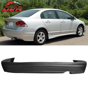Pour Honda Civic 2006-2011 berline 4D, becquet de pare-chocs arrière, spoiler en PU, kit carrosserie de haute qualité - Product Image 1