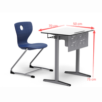 Escritorio y Silla Escolar Laminados, Muebles Escolares, Mesa y Silla para Estudiantes