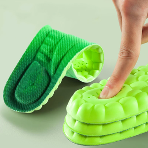 แผ่นรองรองเท้ากีฬา 4D PU ซุปเปอร์ซอฟท์ ยืดหยุ่นสูง ลดอาการปวด ระงับกลิ่น รองรับอุ้งเท้า สำหรับวิ่ง - Product Image 1
