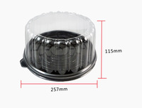Récipients en plastique PET transparent Dôme de gâteau de 10 pouces Emballage de gâteau transparent Boîtes à gâteau personnalisées de 10 pouces pour la boulangerie