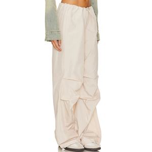 Pantalones de Paracaídas de Nailon para Mujer, Cintura Baja, Ajuste Holgado, con Cordón, Impermeables, de Alta Calidad, Moda Primavera, Nueva Colección - Product Image 4