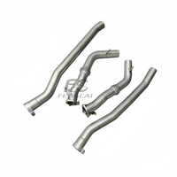 Tuyau d'échappement avant droit en acier inoxydable SS304 pour Porsche Cayenne Turbo GTS 4.0 – Modification sonore, ajustement direct