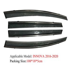 Pare-soleil et pare-pluie Benke Smoke Window avec acier inoxydable et adhésif 3M pour Toyota Innova 2016-2021, déflecteurs de portière de voiture - Product Image 2