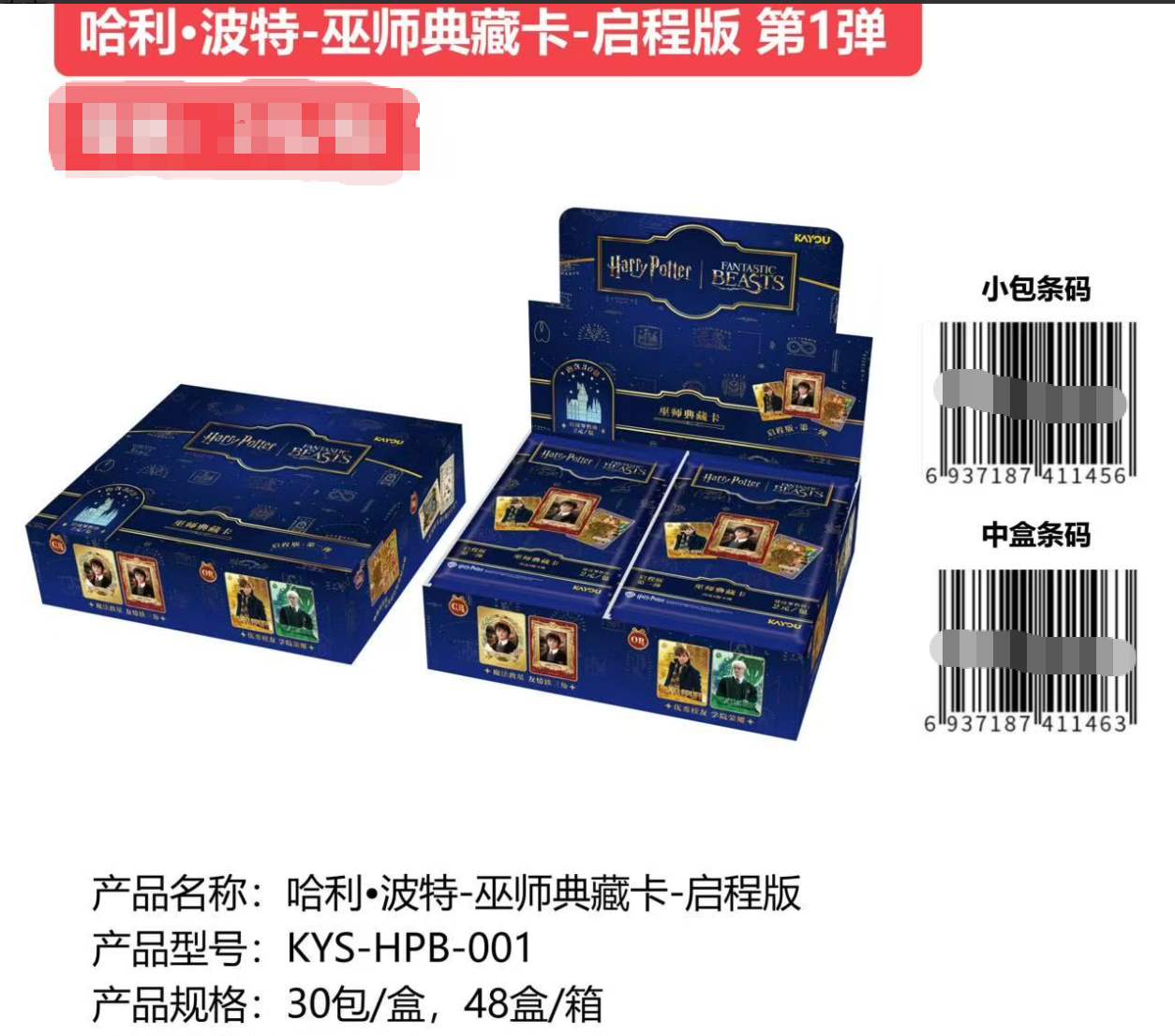 Wizard Collection Cards Starter Edition1 boîte (30 paquets)