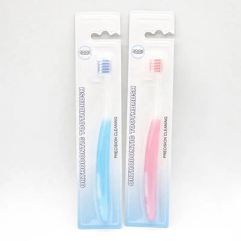 Clean orthodontic toothbrush for adults orthodontic small head soft bristles